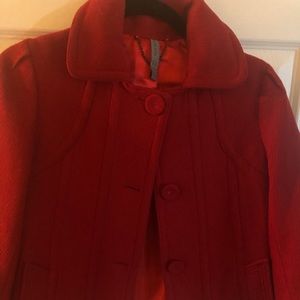 Red crop jacket